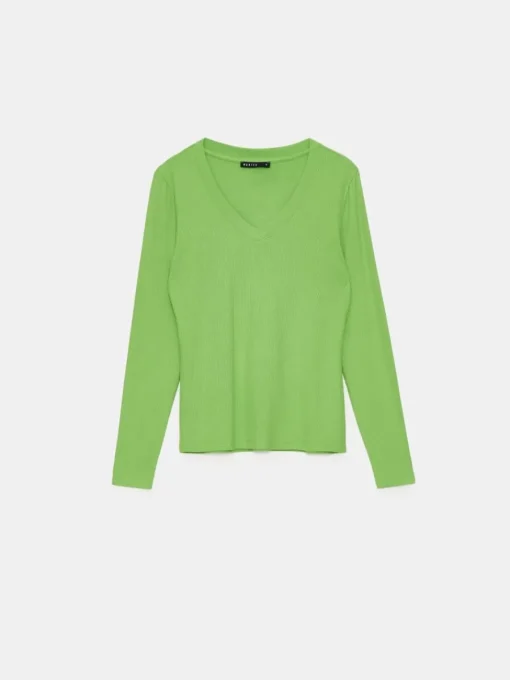 Blusen, Hemden>MOHITO Top aus Rippstrick Grün