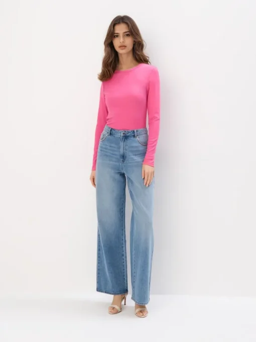 Blusen, Hemden>MOHITO Top aus Rippstrick Pink