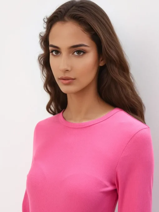 Blusen, Hemden>MOHITO Top aus Rippstrick Pink