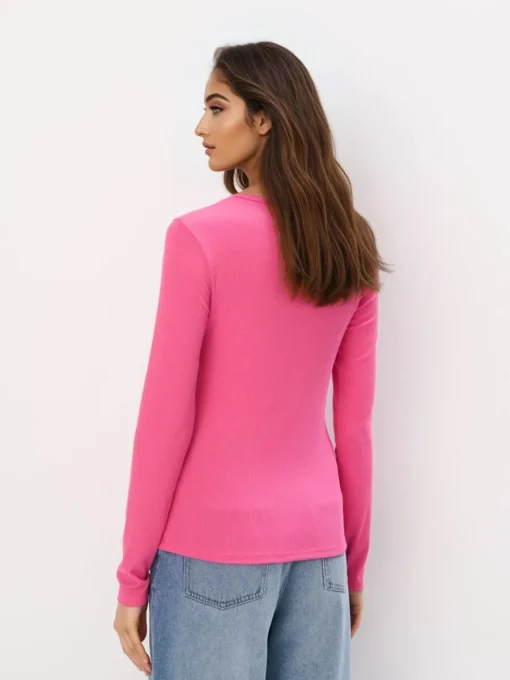 Blusen, Hemden>MOHITO Top aus Rippstrick Pink