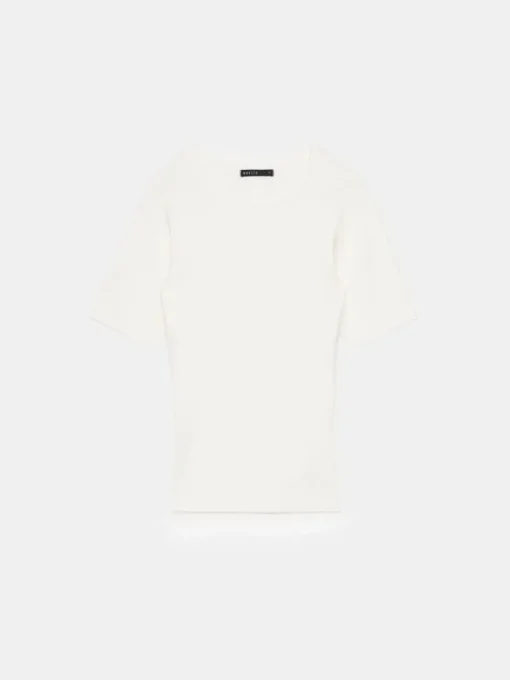 Blusen, Hemden>MOHITO Top aus Rippstrick Creme