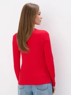 T-shirts, Tops|Blusen, Hemden></noscript>MOHITO Top aus Rippstrick Rot