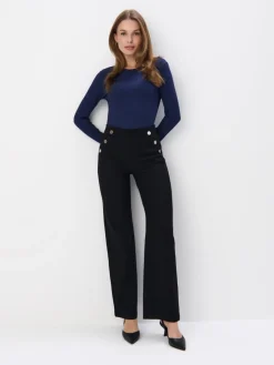 T-shirts, Tops|Blusen, Hemden>MOHITO Top aus Rippstrick Navy