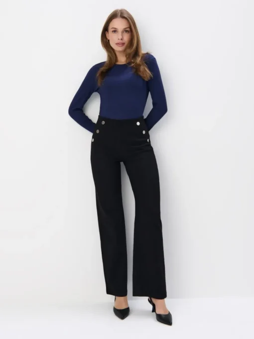 T-shirts, Tops|Blusen, Hemden>MOHITO Top aus Rippstrick Navy