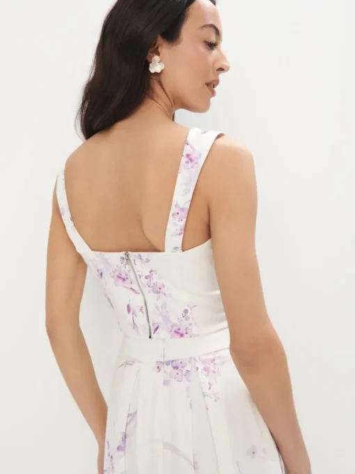 T-shirts, Tops|Blusen, Hemden>MOHITO Top mit Blumenmuster Creme