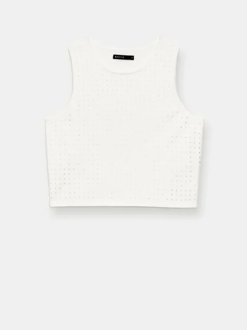 Blusen, Hemden>MOHITO Top mit breiten  Trägern Creme