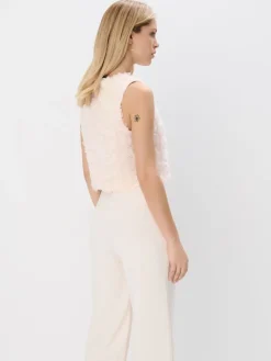 Blusen, Hemden></noscript>MOHITO Top mit Dekoelement Nude