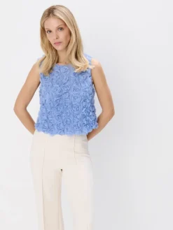 Blusen, Hemden>MOHITO Top mit Dekoelement Blau