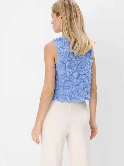 Blusen, Hemden>MOHITO Top mit Dekoelement Blau
