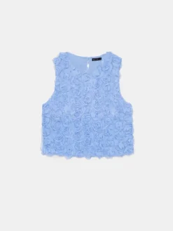Blusen, Hemden></noscript>MOHITO Top mit Dekoelement Blau