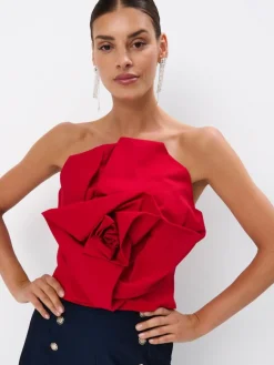 T-shirts, Tops>MOHITO Top mit dekorativem Detail Rot