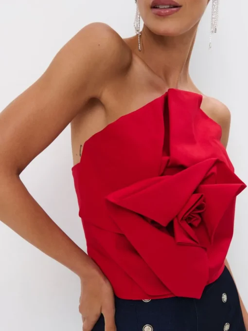 T-shirts, Tops>MOHITO Top mit dekorativem Detail Rot