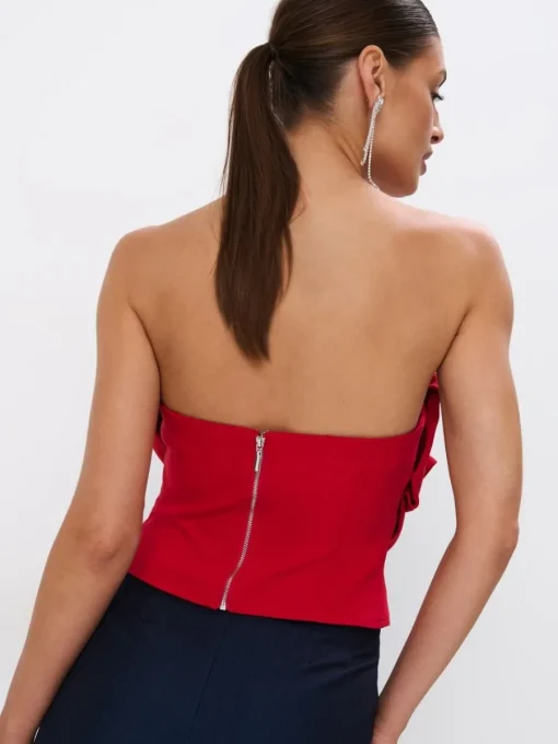 T-shirts, Tops>MOHITO Top mit dekorativem Detail Rot