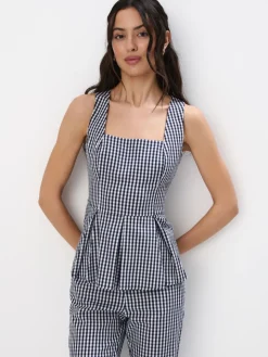 Blusen, Hemden>MOHITO Top mit Federn Navy