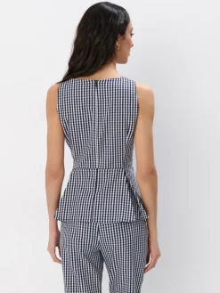 Blusen, Hemden></noscript>MOHITO Top mit Federn Navy