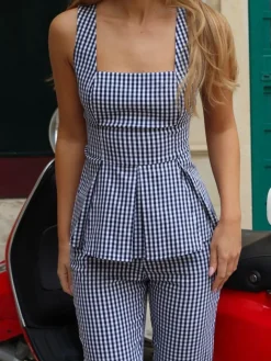 Blusen, Hemden></noscript>MOHITO Top mit Federn Navy