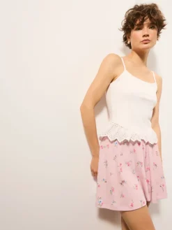 T-shirts, Tops>MOHITO Top mit Federn Creme
