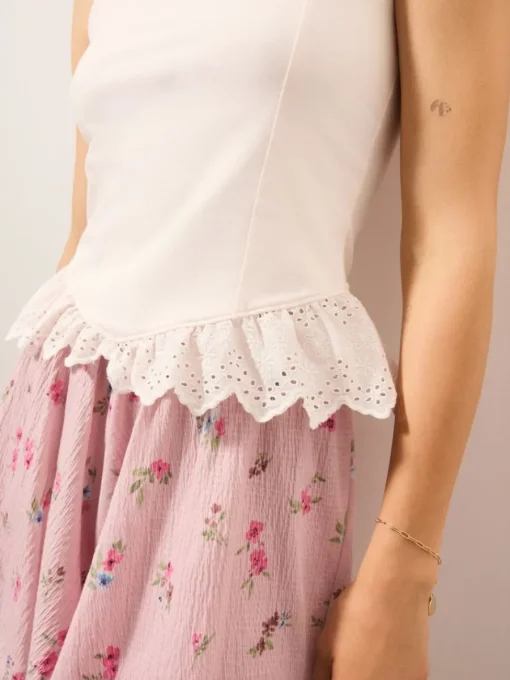 T-shirts, Tops>MOHITO Top mit Federn Creme