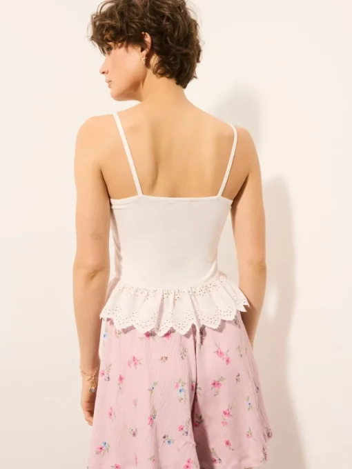 T-shirts, Tops>MOHITO Top mit Federn Creme