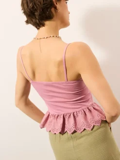 T-shirts, Tops></noscript>MOHITO Top mit Federn Pink