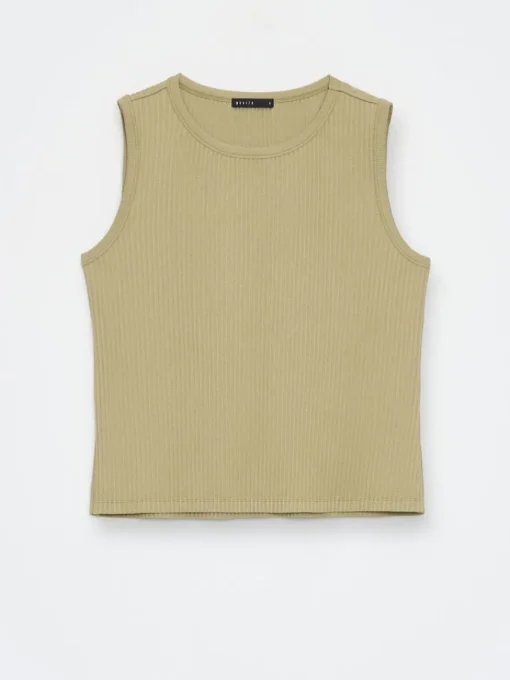 T-shirts, Tops>MOHITO Top mit Federn Grün