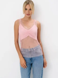 T-shirts, Tops>MOHITO Top mit Federn Pink
