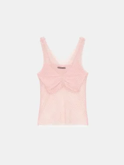 T-shirts, Tops></noscript>MOHITO Top mit Federn Pink