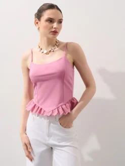 T-shirts, Tops>MOHITO Top mit Federn Pink