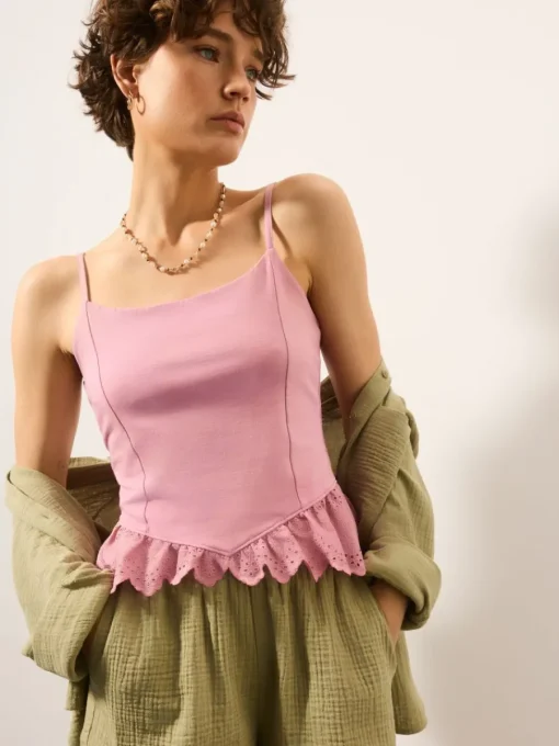 T-shirts, Tops>MOHITO Top mit Federn Pink