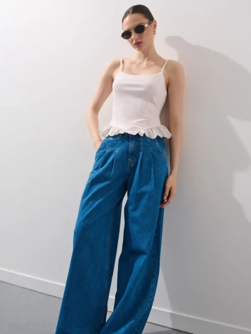 T-shirts, Tops>MOHITO Top mit Federn Creme