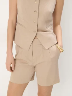 T-shirts, Tops|Blusen, Hemden></noscript>MOHITO Top mit Karree-Ausschnitt Beige