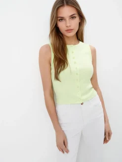 T-shirts, Tops>MOHITO Top mit Knöpfen Grün