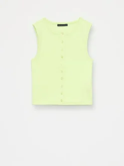 T-shirts, Tops></noscript>MOHITO Top mit Knöpfen Grün