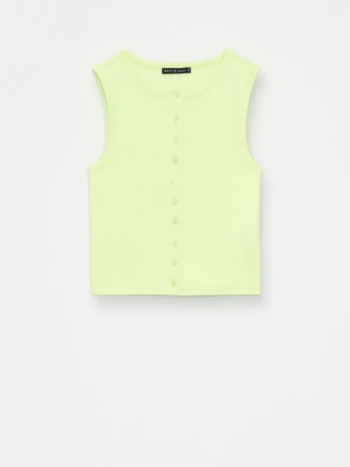 T-shirts, Tops>MOHITO Top mit Knöpfen Grün