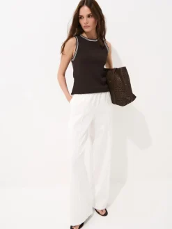 T-shirts, Tops></noscript>MOHITO Top mit Kontrastborte Dunkelbraun