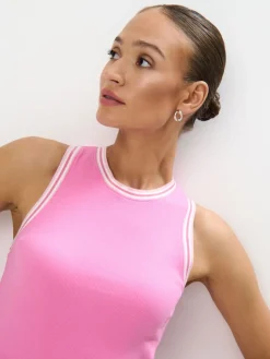 T-shirts, Tops></noscript>MOHITO Top mit Kontrastborte Pink
