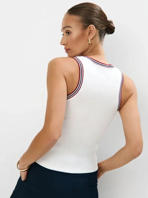 T-shirts, Tops>MOHITO Top mit Kontrastborte Creme