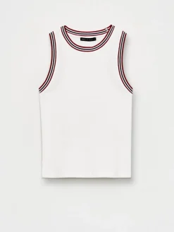 T-shirts, Tops>MOHITO Top mit Kontrastborte Creme