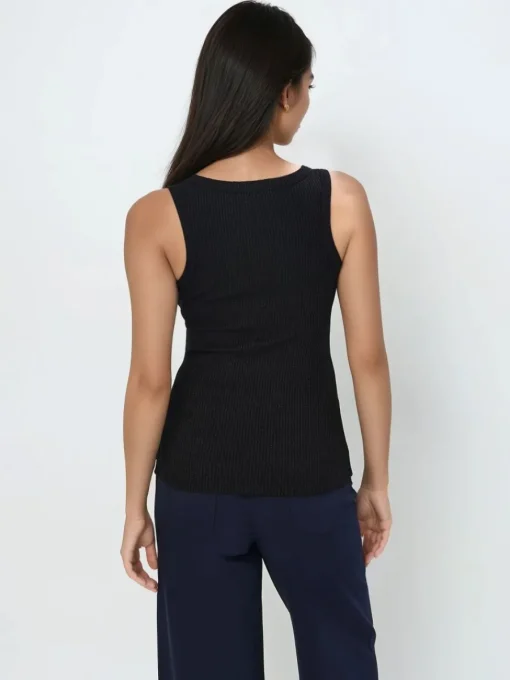 T-shirts, Tops>MOHITO Top mit Metallicgarn Schwarz