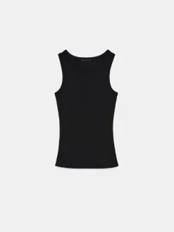 T-shirts, Tops></noscript>MOHITO Top mit Metallicgarn Schwarz