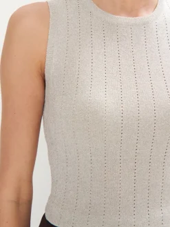 T-shirts, Tops></noscript>MOHITO Top mit Metallicgarn Grau