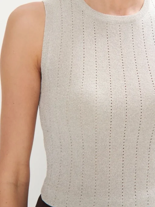T-shirts, Tops>MOHITO Top mit Metallicgarn Grau