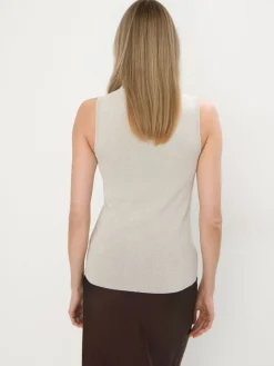 T-shirts, Tops></noscript>MOHITO Top mit Metallicgarn Grau