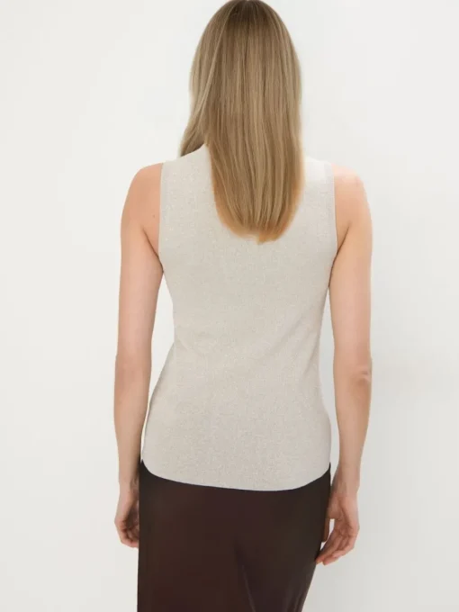 T-shirts, Tops>MOHITO Top mit Metallicgarn Grau