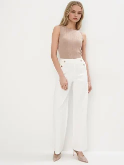 T-shirts, Tops>MOHITO Top mit Metallicgarn sand