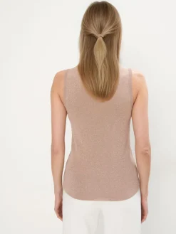 T-shirts, Tops></noscript>MOHITO Top mit Metallicgarn sand