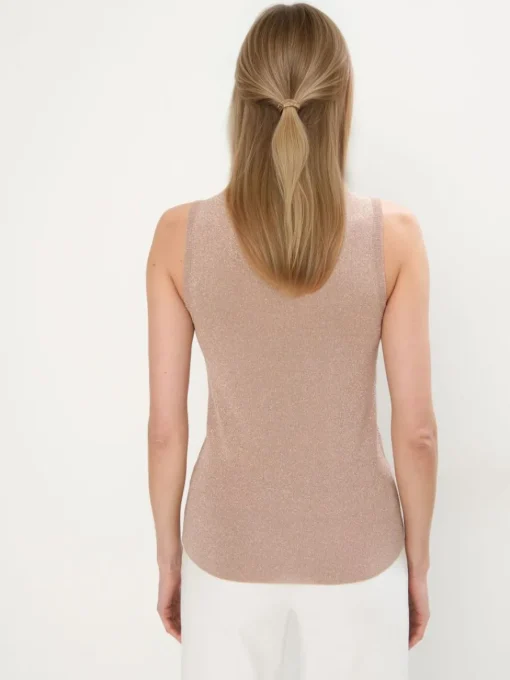 T-shirts, Tops>MOHITO Top mit Metallicgarn sand