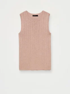 T-shirts, Tops></noscript>MOHITO Top mit Metallicgarn sand