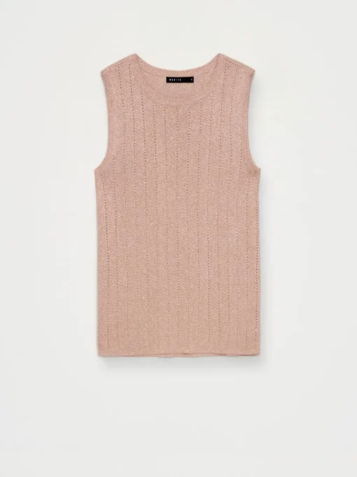 T-shirts, Tops>MOHITO Top mit Metallicgarn sand