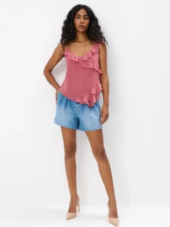 T-shirts, Tops>MOHITO Top mit Rüschen Orange